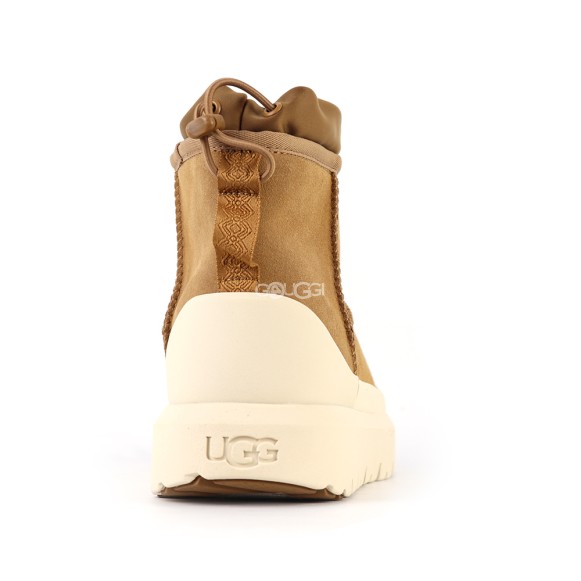 Женские мини угги с галошами Ugg Classic Mini Weather Hybrid Whitecap (Угг Классик мини хабрид белые)