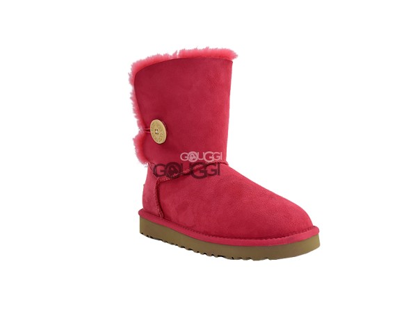 Женские угги с пуговицей Bailey Button II Dark Red