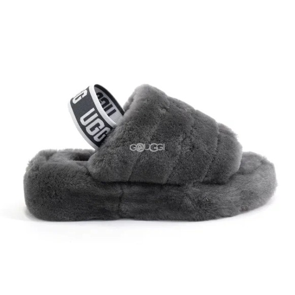 Женские сандалии Ugg Fluff Yeah Slide Grey