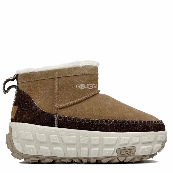 Женские мини угги на платформе Ugg Venture Daze Ultra Mini Chestnut