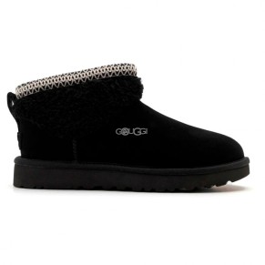 Ultra Mini Maxi Curly Boot - Black