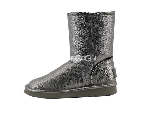 Женские угги Jimmy Choo Granular Skin Grey 