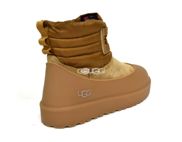 Женские мини угги Classic Mini Lace-Up Weather Chestnut