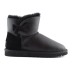 Женские мини угги с пуговицей Mini Bailey Button Metallic Black
