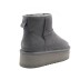 Женские мини угги на платформе Ugg Classic Mini Platform Grey