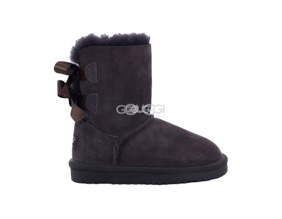 Детские угги с бантиками Kids Bailey Bow Chocolate