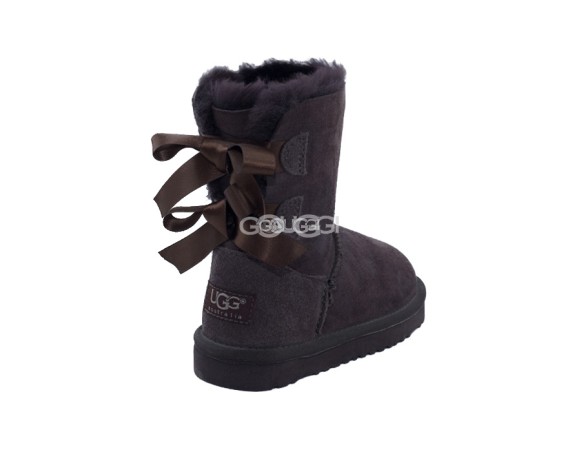 Детские угги с бантиками Kids Bailey Bow Chocolate