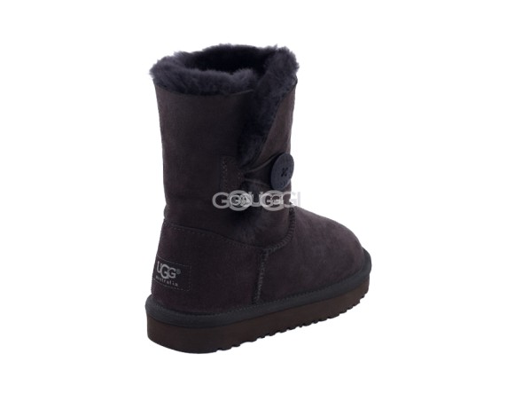 Детские угги с пуговицей Kids Bailey Button Chocolate
